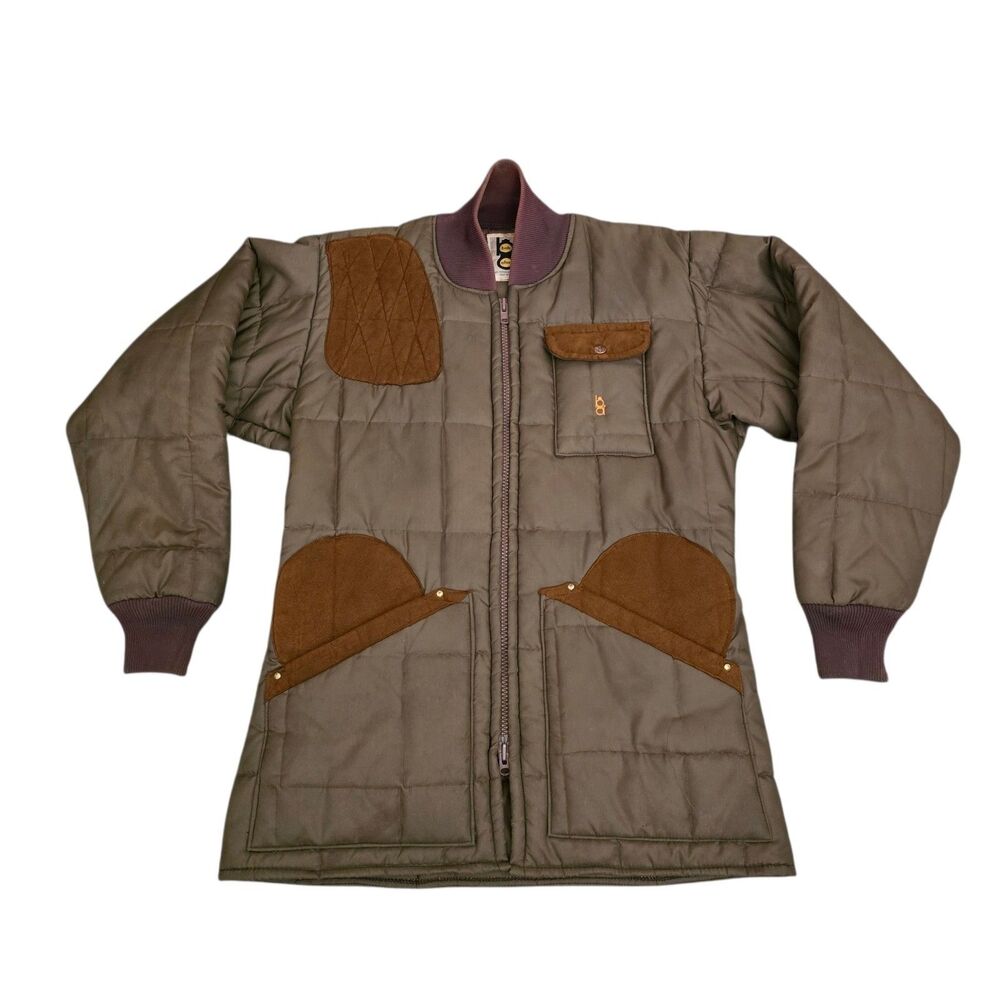 Bob Allen Vintage Shooting Jacket Mens Size Medium Brown Hunting USA Made